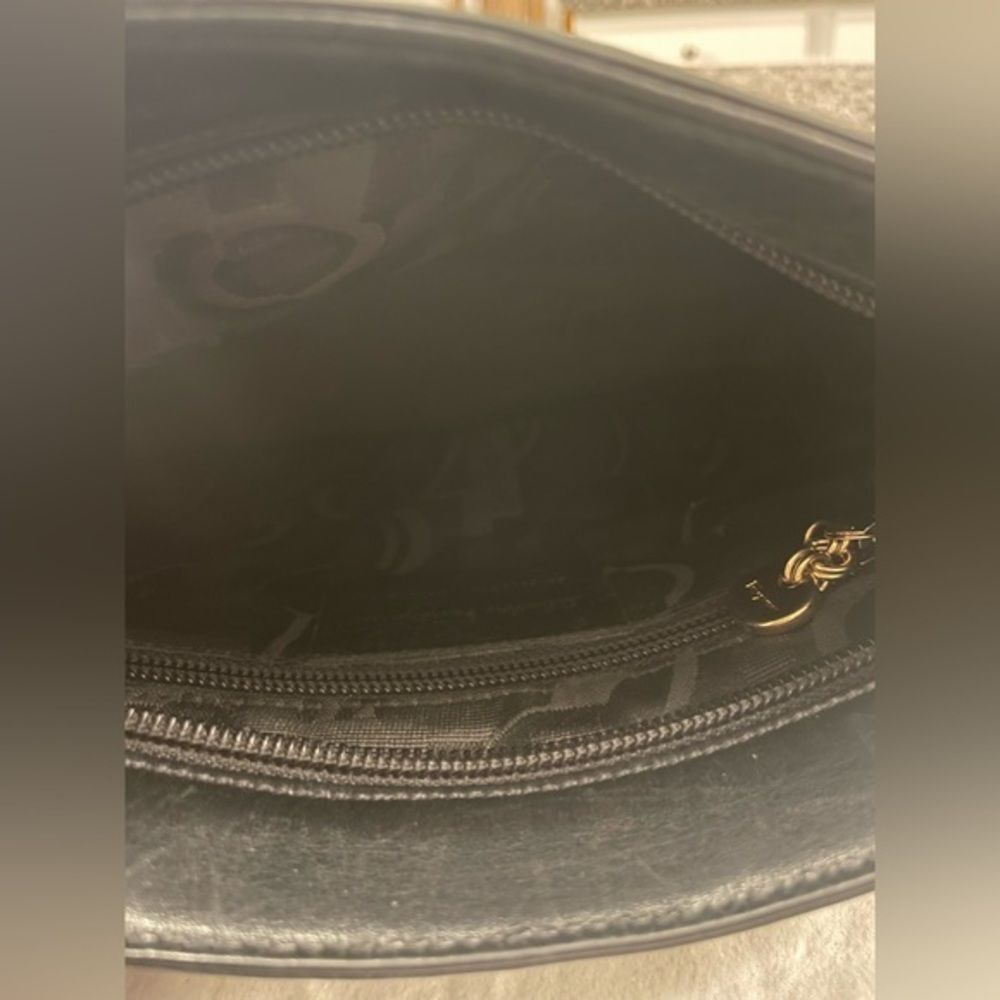 Salvatore Ferragamo AF-21 8726 Black Leather Shoulder Bag/Purse & Dust bag - Picture 8 of 11
